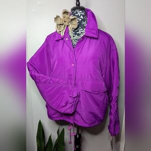 Vibrant Purple Women's Jacket FREE PEOPLE MOVEMENT SIZE SMALL